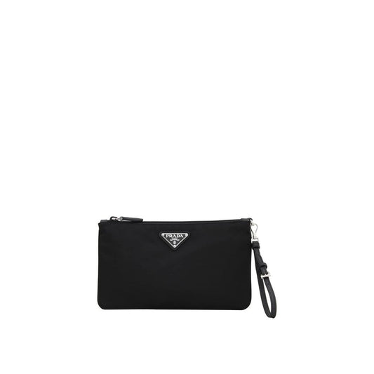 Prada Nylon Saffiano Wristlet Pouch Prada