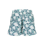 Gant Verde polyester men's swim trunks featuring a vibrant green color and elastic waistband, suitable for swimming and beachwear.