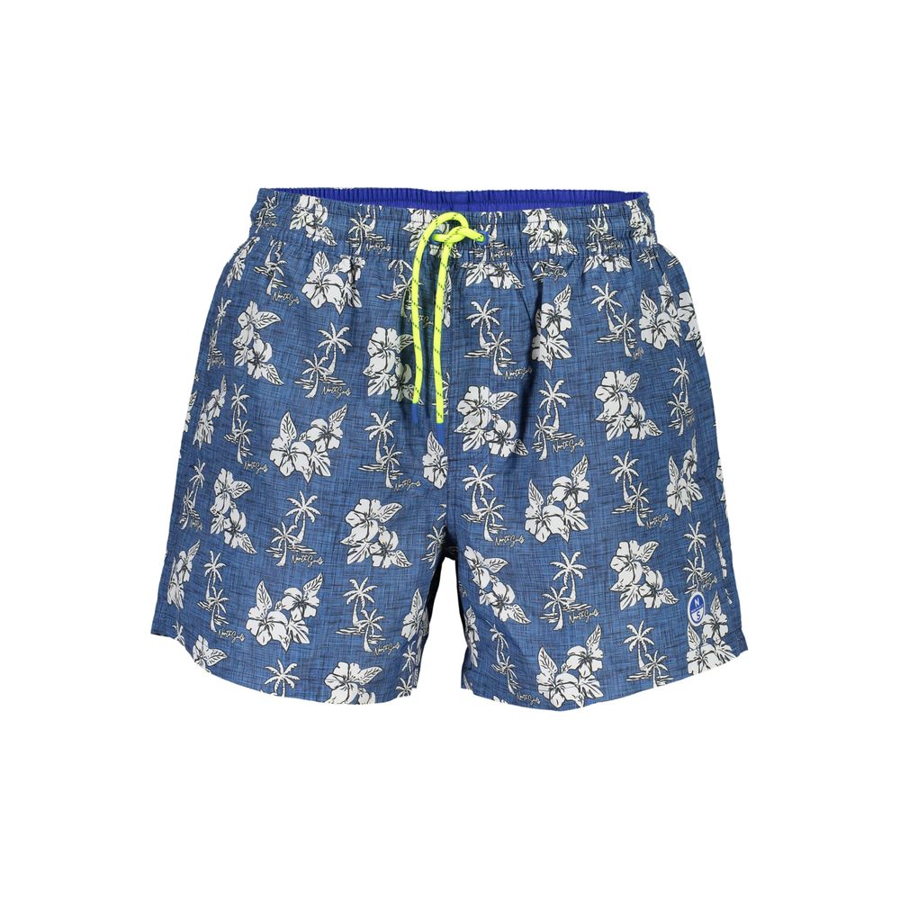 North Sails Blu Polyester Men’s Swim Boxer showing blue polyester fabric and comfortable fit for swimming or beachwear.