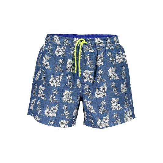 North Sails Blu Polyester Men Swim Boxer North Sails