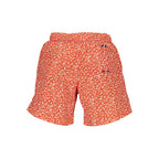 Red North Sails men's polyester swim boxer shorts with a comfortable fit and sporty design.