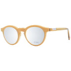 Sting Brown acetate and plastic glasses frames with a classic design, featuring rounded lenses and a sleek, stylish appearance.