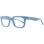 Sting Blue Acetate and Plastic Glasses Frames showing sleek, modern design with blue-colored acetate and plastic construction.