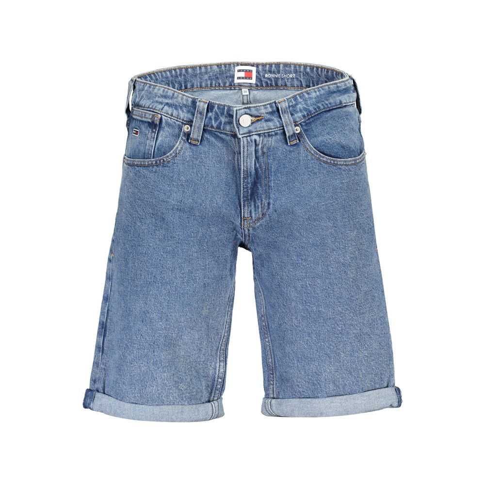 Tommy Hilfiger Blue Organic Cotton Men Short Tommy Hilfiger