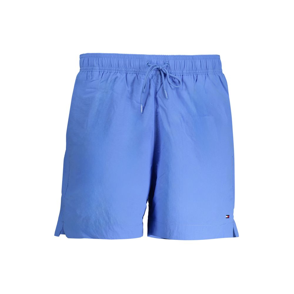 Tommy Hilfiger Azzurro men's swim trunks made of polyamide with a vibrant blue color and classic fit, suitable for swimming and beachwear.