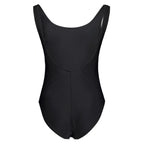 Black Fila women's swimsuit made of poliammide, featuring a sleek design and comfortable fit for swimming and beachwear.