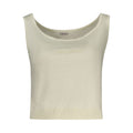 Guess Jeans white polyester women's shirt with a classic fit and button-front design, displayed on a neutral background.