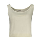 Guess Jeans white polyester women's shirt with a classic fit and button-front design, displayed on a neutral background.