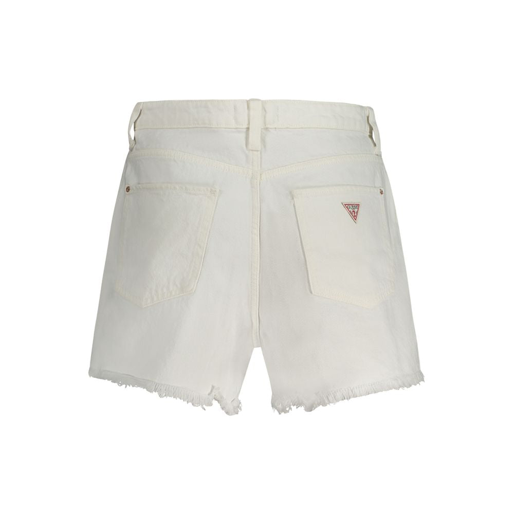Guess Jeans White Cotton Women's Short - Eljoys Fashion 