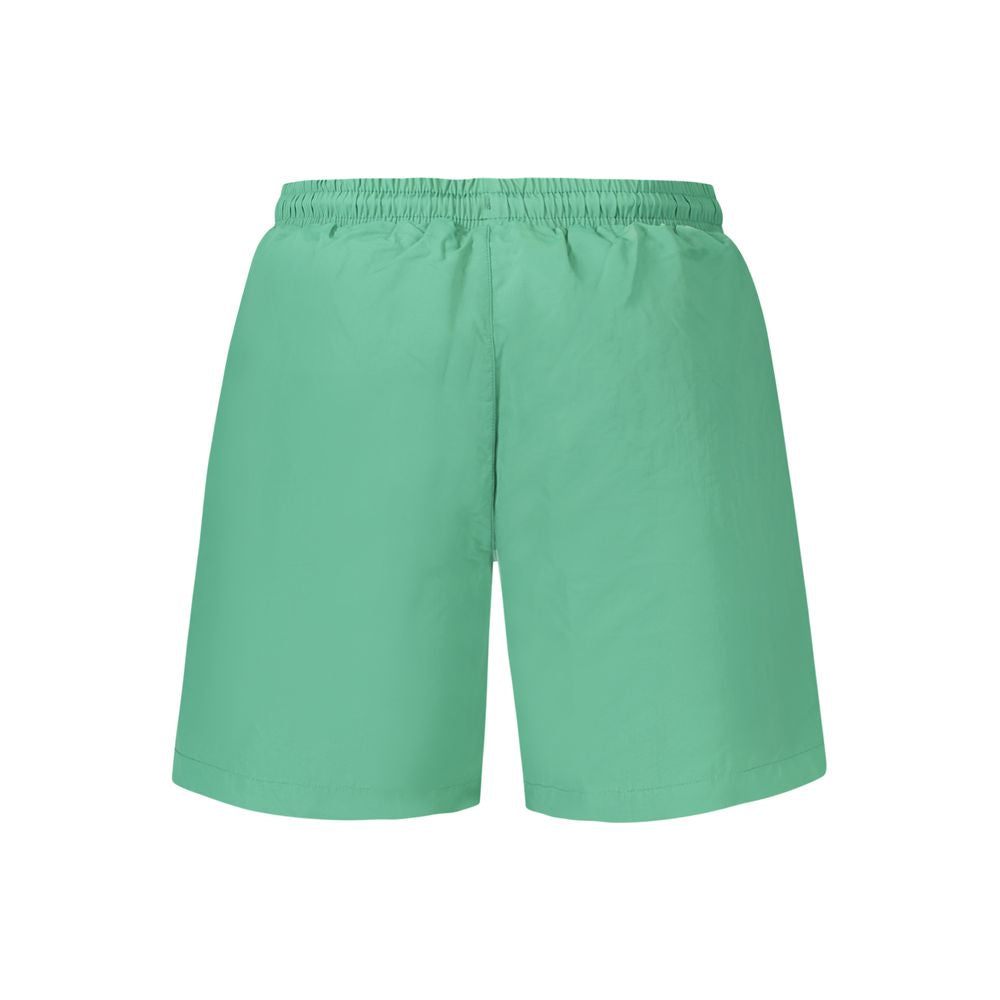 Fila Verde poliammide men's swim trunk with elastic waistband and side pockets, suitable for swimming and beachwear.