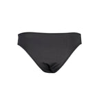 Karl Lagerfeld black polyamide women's swim briefs showing a sleek, fitted design with elastic waistband and smooth fabric.