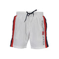 Norway 1963 white polyamide men's swim boxer featuring a snug fit and elastic waistband for comfortable beach or pool wear.