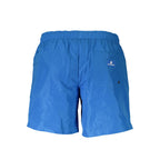 Karl Lagerfeld Azzurro polyester men's swim boxer with a sporty design and adjustable waistband, perfect for beach or pool.