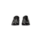 Roberto Pepe Luxury Black Leather Men Shoe