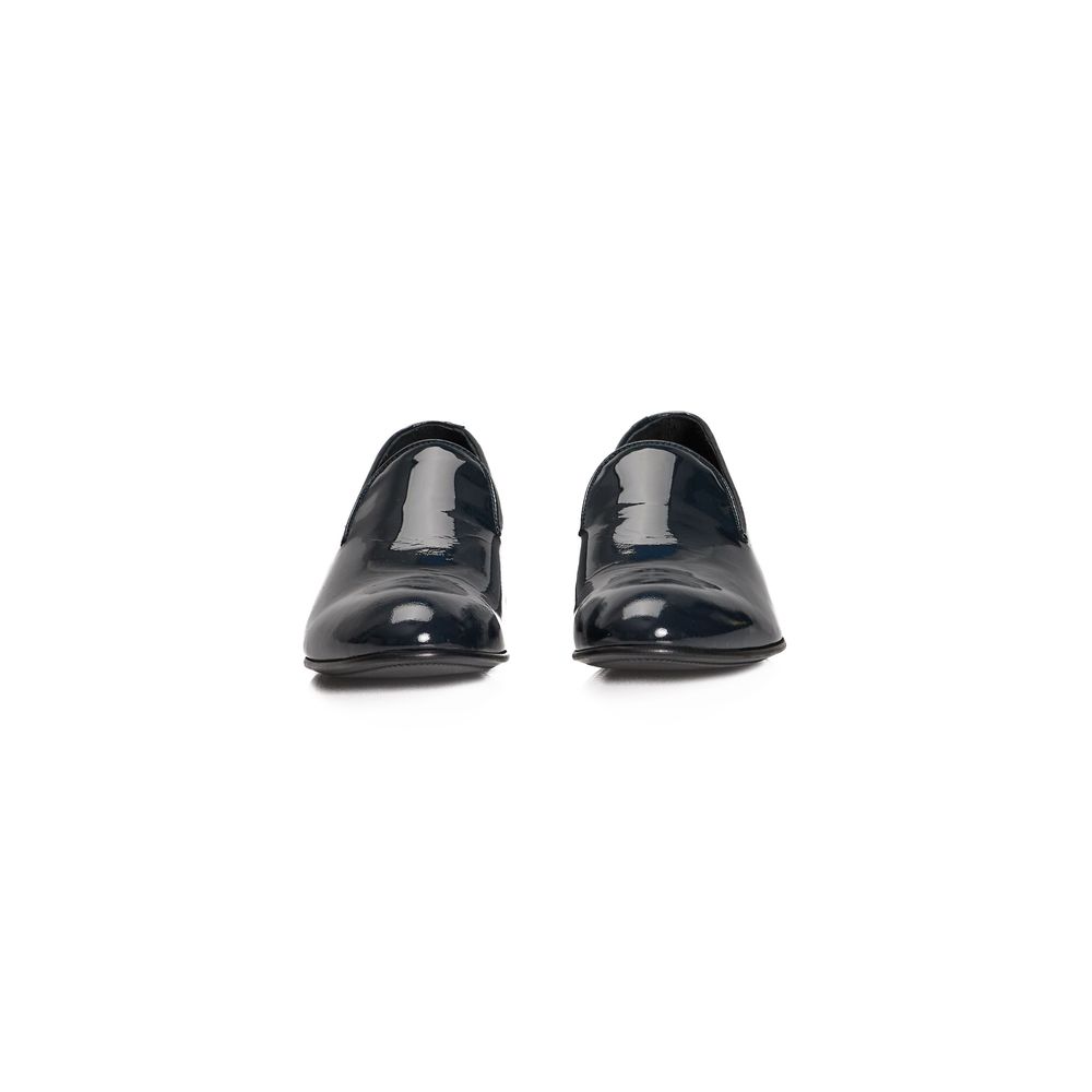 Roberto Pepe Luxury Blue Calfskin Men Loafer