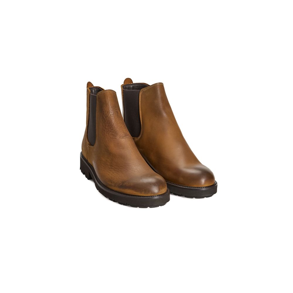 Roberto Pepe Luxury Brown Calfskin Men Boot - Eljoys Fashion 