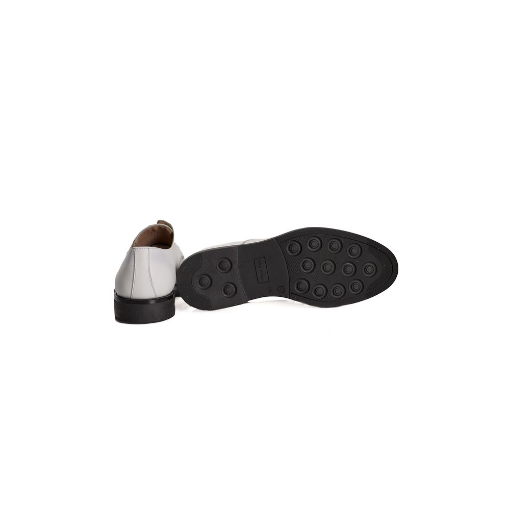 Roberto Pepe Luxury White Leather Men Shoe Roberto Pepe Luxury