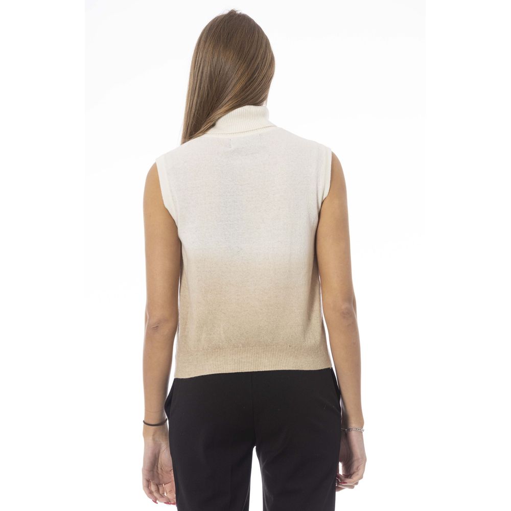 Baldinini Trend White Wool Women Sweater Baldinini Trend