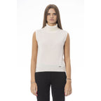 Baldinini Trend White Wool Women Sweater Baldinini Trend
