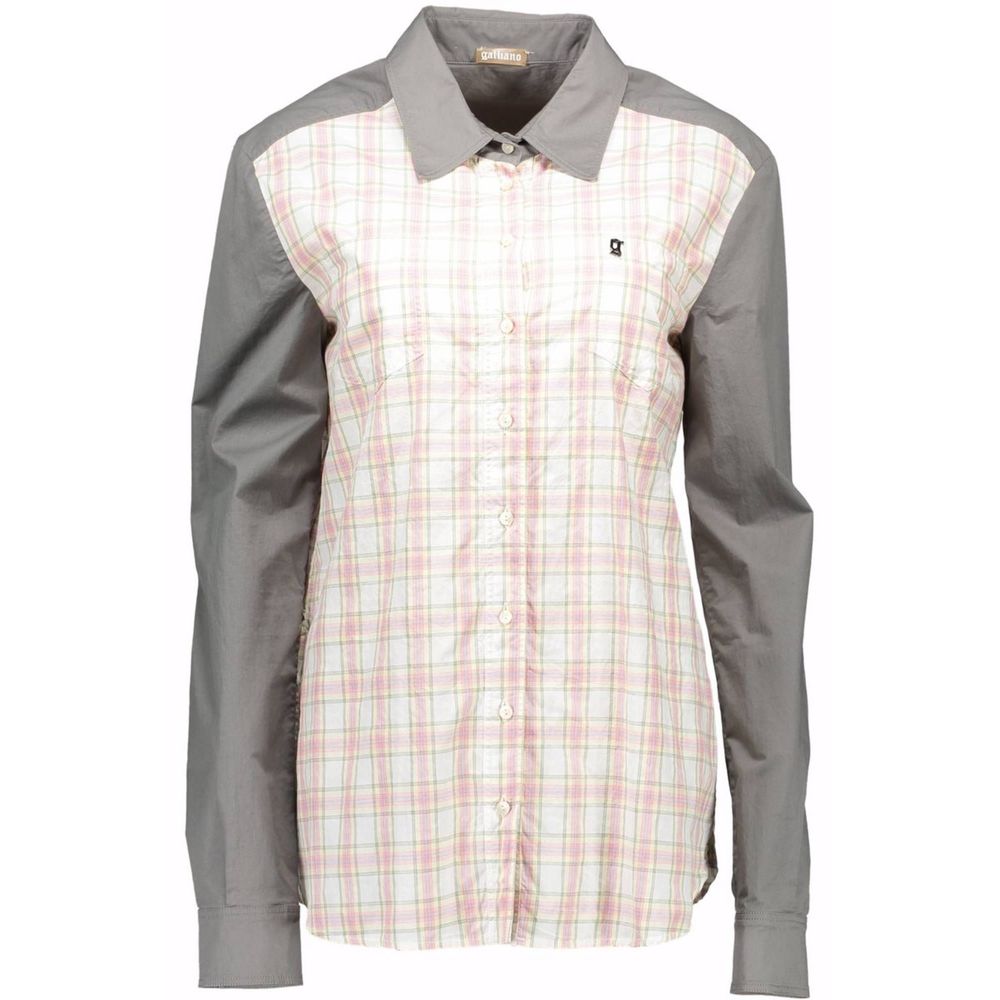 John Galliano Grigio Cotton Women's Shirt