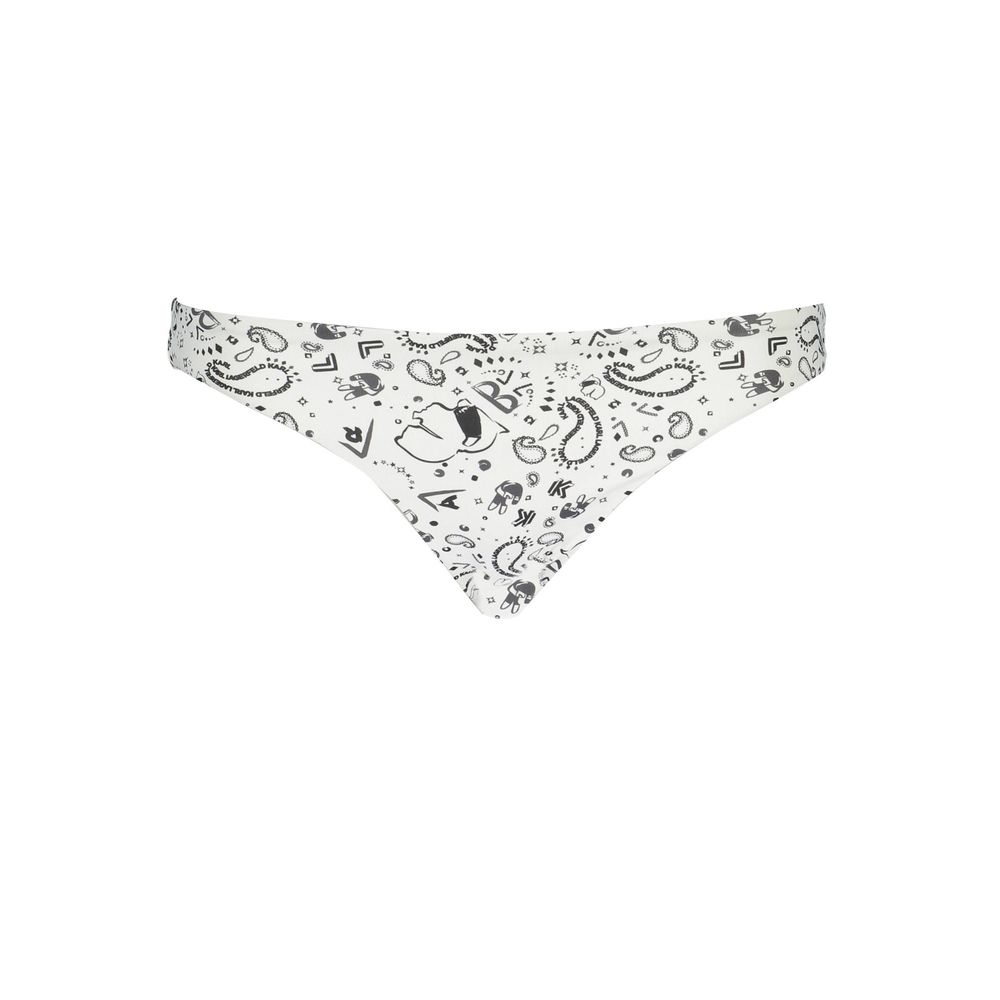 Karl Lagerfeld White Elastane Swimwear