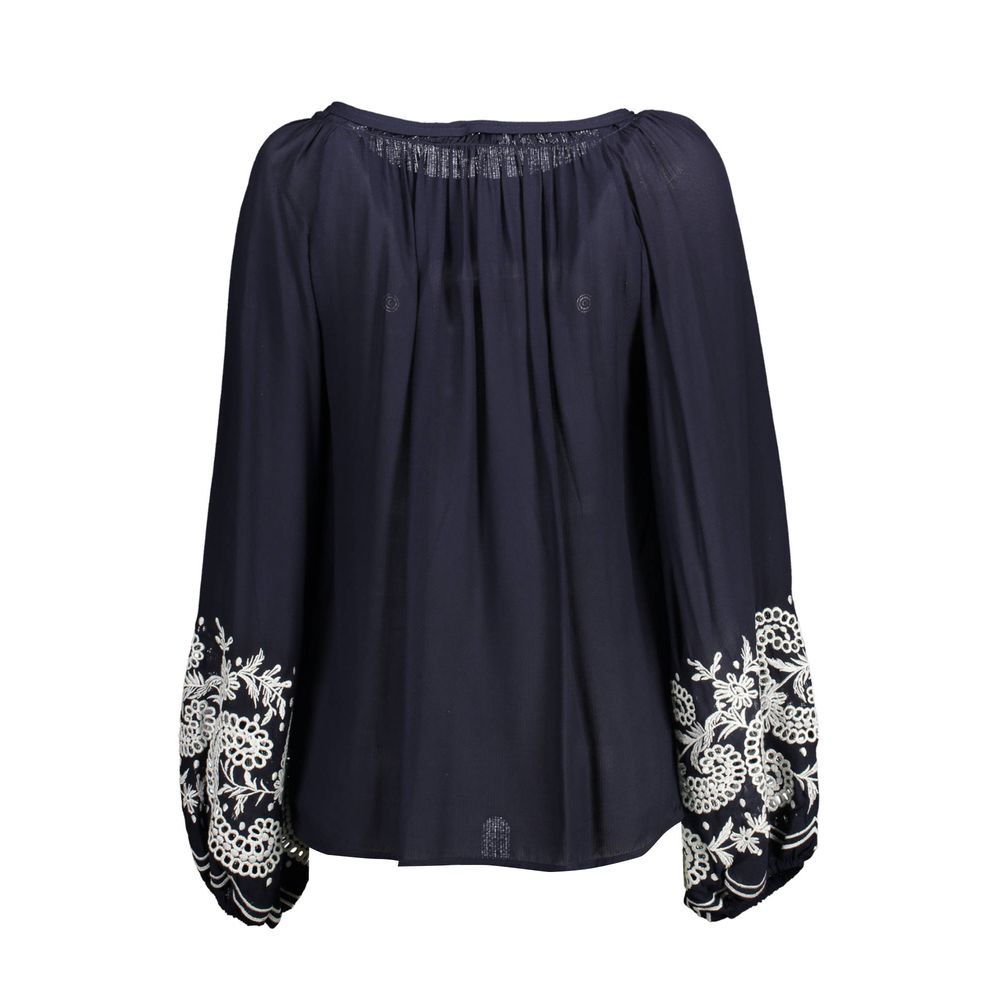 Kocca Blu Viscosa Donna Camicia featuring a lightweight, stylish blue blouse made from viscose fabric for women.