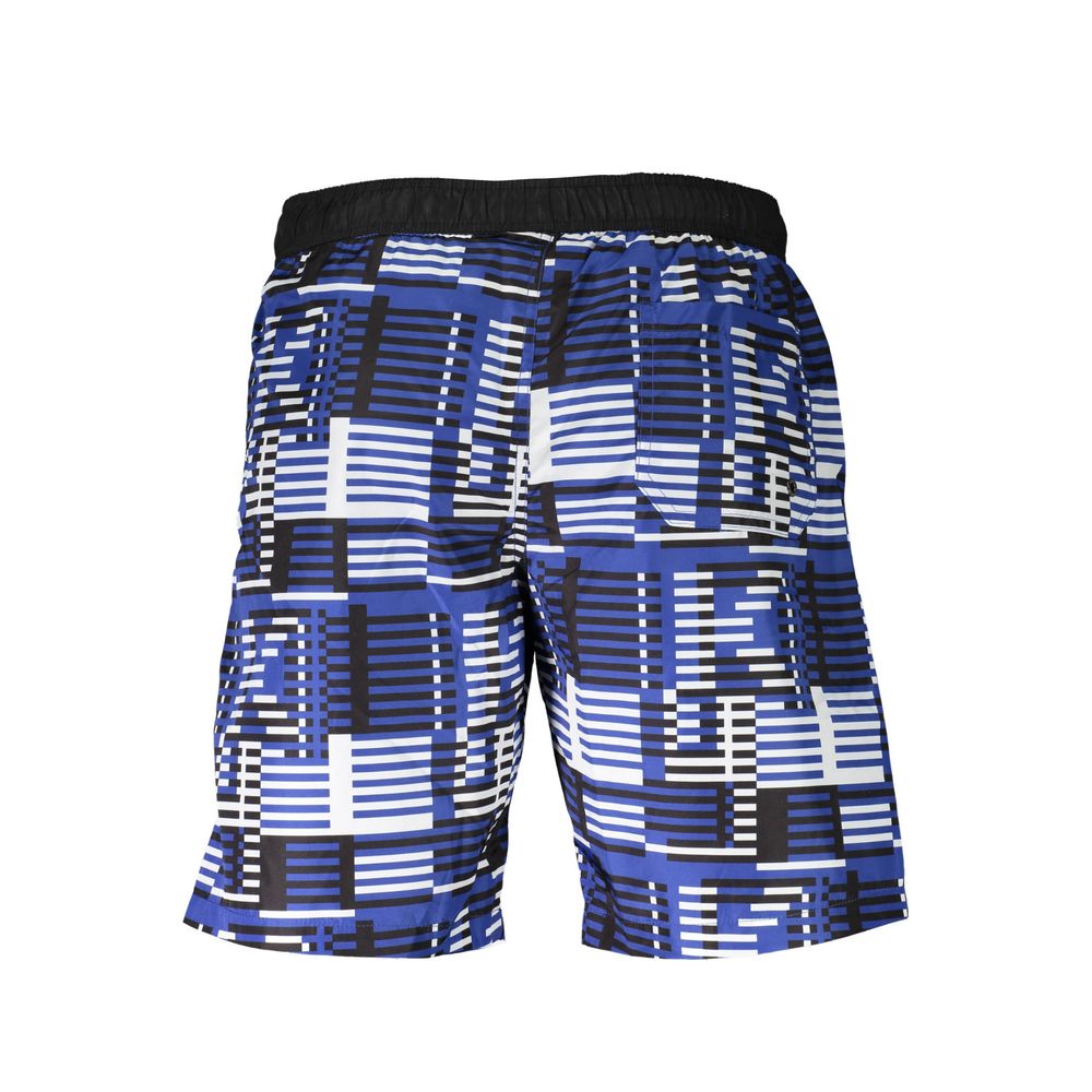 Karl Lagerfeld men's swim trunks made of blue polyester with a stylish design, perfect for beach or poolside wear.
