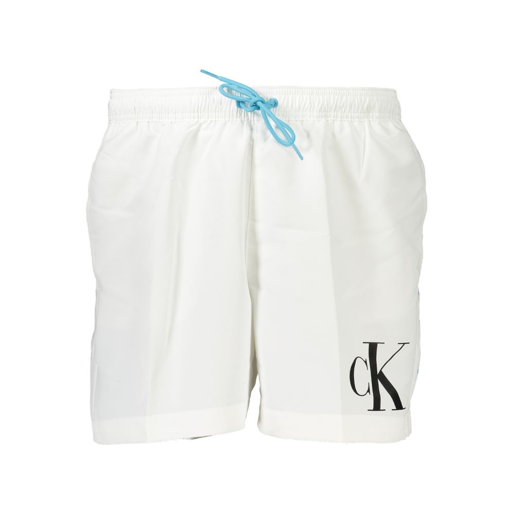 Calvin Klein White Polyester Swimwear Calvin Klein