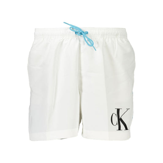 Calvin Klein White Polyester Swimwear Calvin Klein