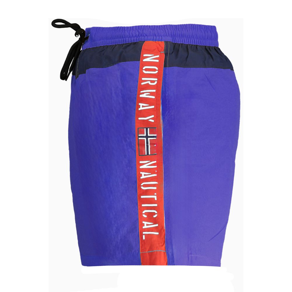 Norway 1963 Blue Polyester Men's Swim Trunk