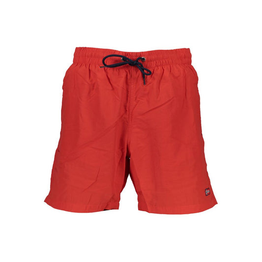 Norway 1963 Rosso Poliammide Men's Swim Boxer Norway 1963