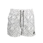 Karl Lagerfeld Bianco Polyester Men's Swim Boxer Karl Lagerfeld