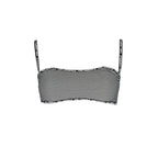 Black Karl Lagerfeld women's swimsuit made of polyamide, featuring a sleek, fitted design with stylish straps and a modern silhouette.