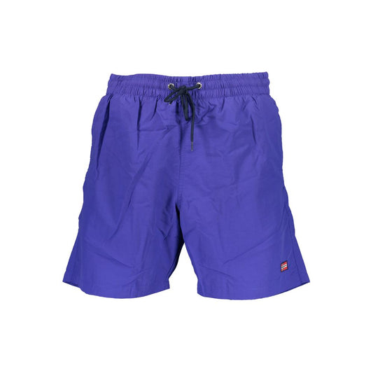 Norway 1963 Blue Polyamide Men's Swim Boxer Norway 1963