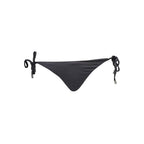 Black Karl Lagerfeld women's swim briefs made of polyamide, featuring a sleek design and comfortable fit for swimming or beachwear.