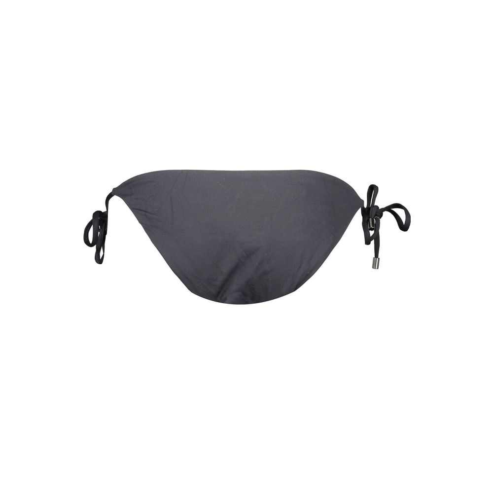 Black polyamide women’s swim briefs by Karl Lagerfeld with sleek, fitted design ideal for beach or pool wear.