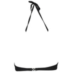 Black Karl Lagerfeld women's swimsuit made of polyamide with sleek, fitted design and subtle branding details.