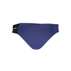 Blue Karl Lagerfeld women's swim brief made of lightweight polyamide fabric, featuring a sleek, modern design for swimwear.