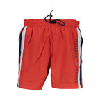 Norway 1963 men's swim boxer in red polyamide fabric, featuring a comfortable fit and classic design.