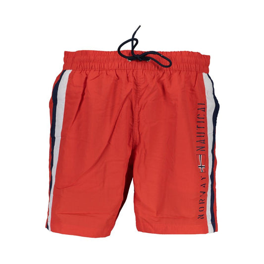 Norway 1963 Rosso Poliamide Men Swim Boxer Norway 1963