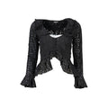 Desigual Nero poliammide donna blouse, lightweight long sleeve top with a relaxed fit and subtle textured fabric.