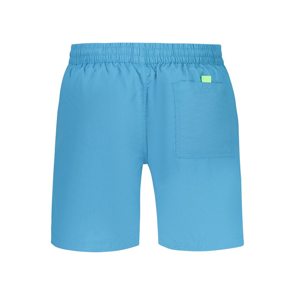 Norway 1963 Azzurro men's swim trunks made of polyamide, featuring a vibrant blue design and comfortable fit.