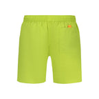 Norway 1963 Verde Poliammide men's swim boxer featuring a fitted design and vibrant green color.