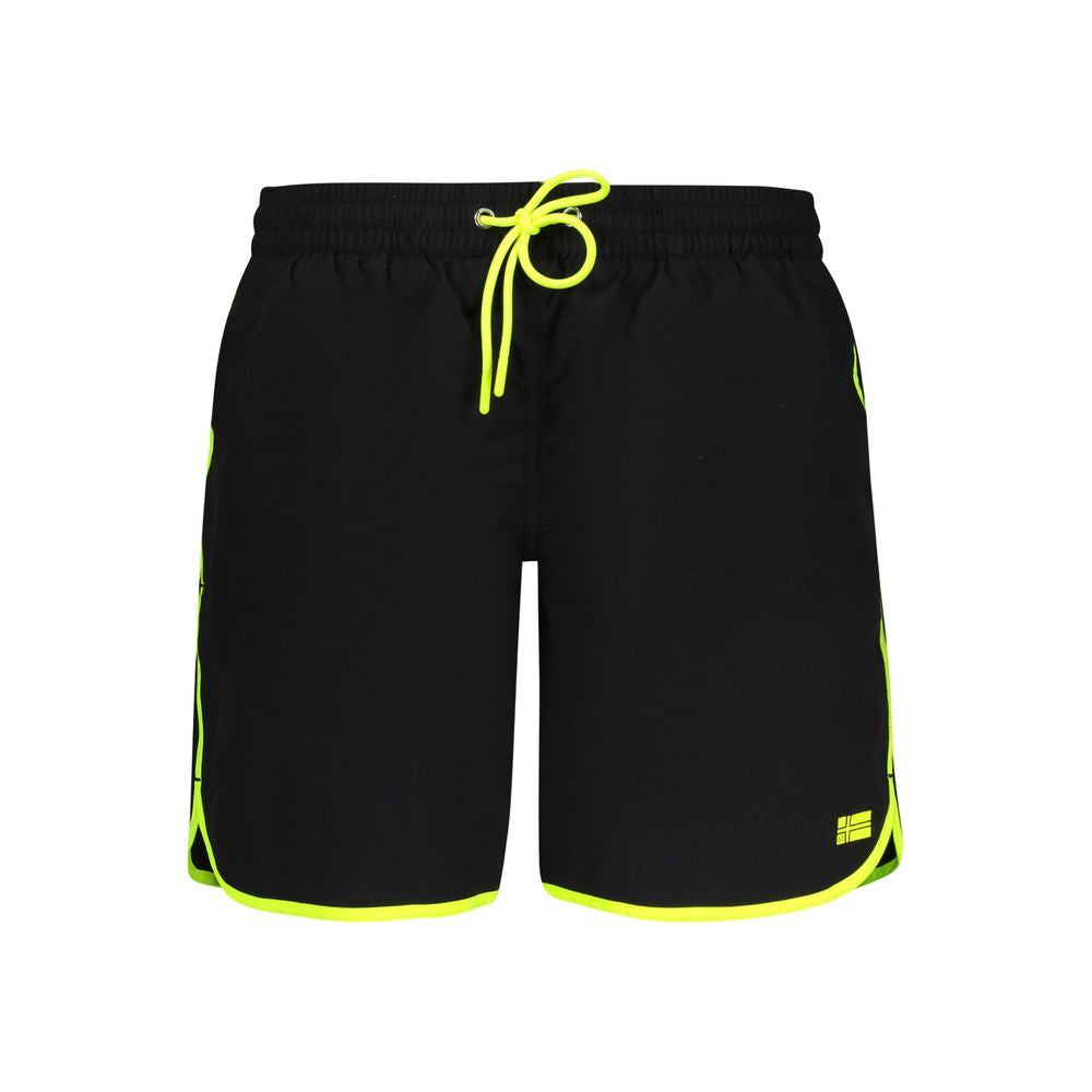 Norway 1963 Black Polyamide Men's Swim Trunk Norway 1963