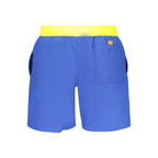 Norway 1963 men's swim boxer in blue poliammide, featuring a comfortable fit and stylish design for swimming and beachwear.