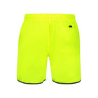 Norway 1963 Giallo Poliammide men's swim boxer with yellow fabric and adjustable waistband, designed for swimming and beachwear.