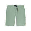 Men's swim boxer from Norway 1963 in green poliammide fabric, featuring a classic fitted design for swimming and beach wear.