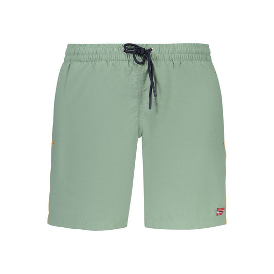 Norway 1963 Verde Poliammide Men's Swim Boxer Norway 1963