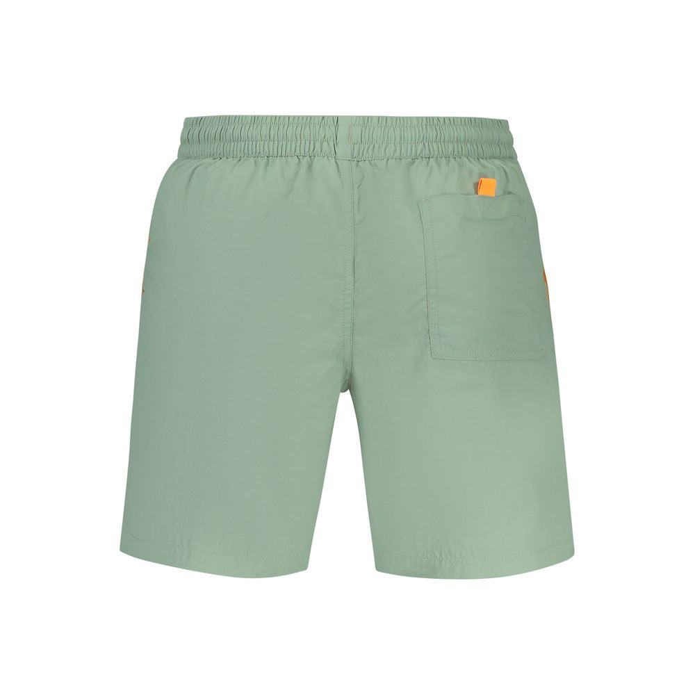 Norway 1963 Verde Poliammide men's swim boxer featuring green fabric and a comfortable fit, ideal for swimming and beach wear.