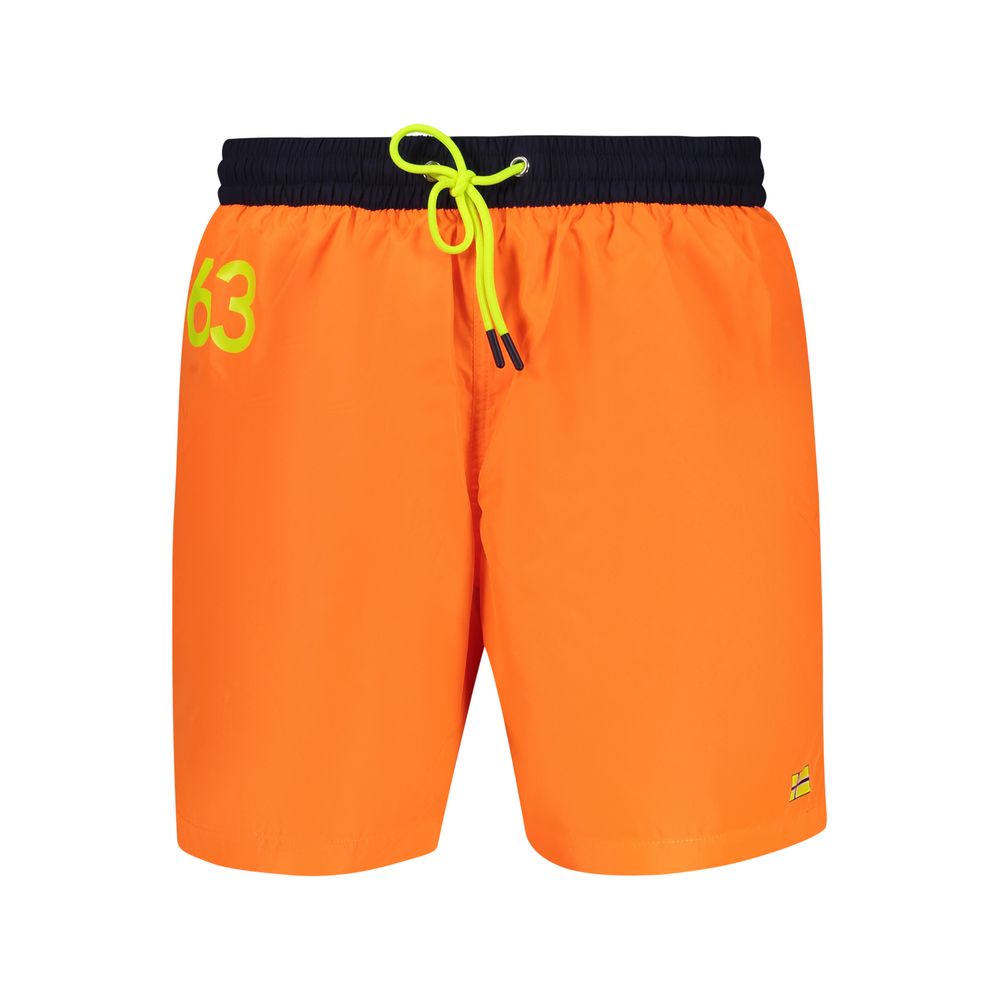 Norway 1963 Arancione Poliammide men's swim boxer showing bright orange swimwear with the Norway 1963 logo.